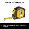 STABILA BM 100 Pocket Tape Measure 8 m Metric Scale Shatterproof ABS Housing Movable Start Hook Belt Clip MID Accuracy view 3