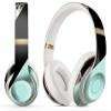 Design Skinz Minimalistic Mint and Gold Striped V1 Skin Decal Vinyl Full-Body Wrap Kit Compatible with The Beats by Dre Solo/SoloHD view 2