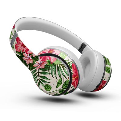 Design Skinz Dreamy Subtle Floral V1 Skin Decal Vinyl Full-Body Wrap Kit Compatible with The Beats by Dre Solo 2 (Wired)