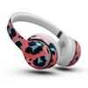 Design Skinz Leopard Coral and Teal V23 Skin Decal Vinyl Full-Body Wrap Kit Compatible with The Beats by Dre Studio 3 Wireless view 1