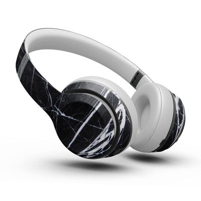 Design Skinz Natural Black & White Marble Stone Skin Decal Vinyl Full-Body Wrap Kit Compatible with The Beats by Dre Pill Plus