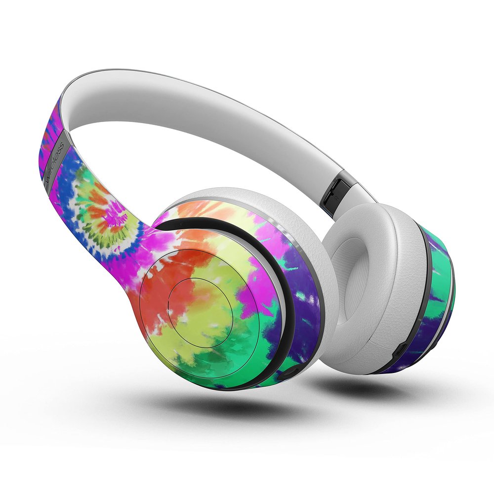 Design Skinz Spiral Tie Dye V1 Skin Decal Vinyl Full-Body Wrap Kit Compatible with The Beats by Dre Solo/SoloHD