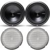 Rockford Fosgate 2 P3D4-12 Punch P3 12" Dual 4-Ohm Subwoofers and 2 P2P3G-12 Stamped Grille Insert view 1