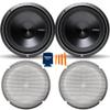 Rockford Fosgate 2 P3D4-12 Punch P3 12" Dual 4-Ohm Subwoofers and 2 P2P3G-12 Stamped Grille Insert view 2