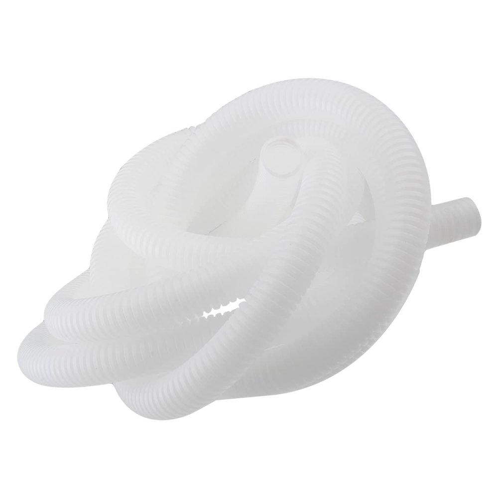 Aicosineg 9.84ft 2/3 Inch Non-Split Wire Loom Tubing Corrugated Tube Polyethylene Hose Cover for Home Outdoor Automotive Marine Wire Harness Wrap Cover Sleeve Conduit-White (1 PCS)