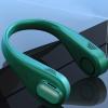 Portable USB Rechargable Hanging Neckband FansHands Free Bladeless Neck Fan,3 Speed Wearable Mini Neck Fan with Low Noise,Hanging Headphone DesignLightweightfor Traveling Camping Office, Green view 1