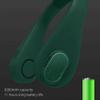 Portable USB Rechargable Hanging Neckband FansHands Free Bladeless Neck Fan,3 Speed Wearable Mini Neck Fan with Low Noise,Hanging Headphone DesignLightweightfor Traveling Camping Office, Green view 2