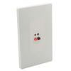 2 PACK No Screw 1 Gang Spring Clip Style 1.0 Speaker Banana Sound Box Wall Plate view 3