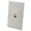 2 PACK No Screw 1 Gang Spring Clip Style 1.0 Speaker Banana Sound Box Wall Plate view 4