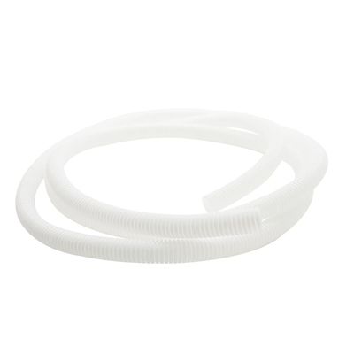 Aicosineg 11.48ft 7/9 Inch Non-Split Wire Loom Tubing Corrugated Tube Polyethylene Hose Cover for Home Outdoor Automotive Marine Wire Harness Wrap Cover Sleeve Conduit-White (1PCS)