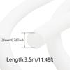 Aicosineg 11.48ft 7/9 Inch Non-Split Wire Loom Tubing Corrugated Tube Polyethylene Hose Cover for Home Outdoor Automotive Marine Wire Harness Wrap Cover Sleeve Conduit-White (1PCS) view 2