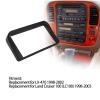 2-DIN car radio panel frame ABS black Radio Fascia compatible with LX-470 1998-2002, Cruiser 100 (LC100) 1998-2003 view 3