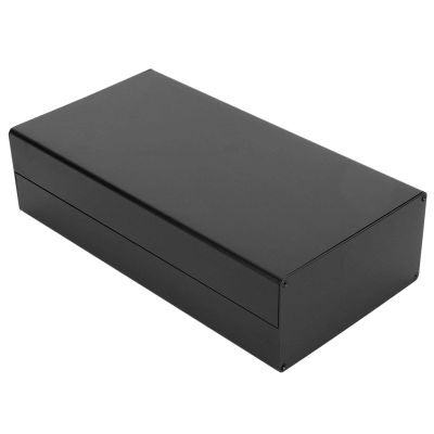Circuit Board Box, Aluminum Case Junction Box Electrical Accessory Sand Black Heat Dissipation for GPRS 3.1 x 6.3 x 11.8in