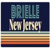 Brielle New Jersey 5 x 2.5-Inch Vinyl Decal Sticker Retro Design view 1