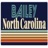 Bailey North Carolina 5 x 2.5-Inch Vinyl Decal Sticker Retro Design view 1