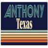 Anthony Texas 5 x 2.5-Inch Vinyl Decal Sticker Retro Design view 1