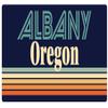 Albany Oregon 5 x 2.5-Inch Vinyl Decal Sticker Retro Design view 1