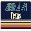 Abram Texas 5 x 2.5-Inch Vinyl Decal Sticker Retro Design view 1