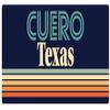 Cuero Texas 5 x 2.5-Inch Vinyl Decal Sticker Retro Design view 1