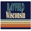 Bayfield Wisconsin 5 x 2.5-Inch Vinyl Decal Sticker Retro Design view 1