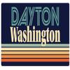 Dayton Washington 5 x 2.5-Inch Vinyl Decal Sticker Retro Design view 1