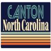 Canton North Carolina 5 x 2.5-Inch Vinyl Decal Sticker Retro Design view 1