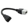1 Pack 10CM Length Keystone HDMI Female to Female Short Round Cable view 4