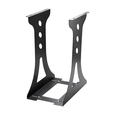 XIXIDIAN CPU Stand,CPU Holder Under Desk Mount,Under-Desk and Wall Mount PC Steel Bracket Holder, Computer Case Carrier,Adjustable (Color : Black)