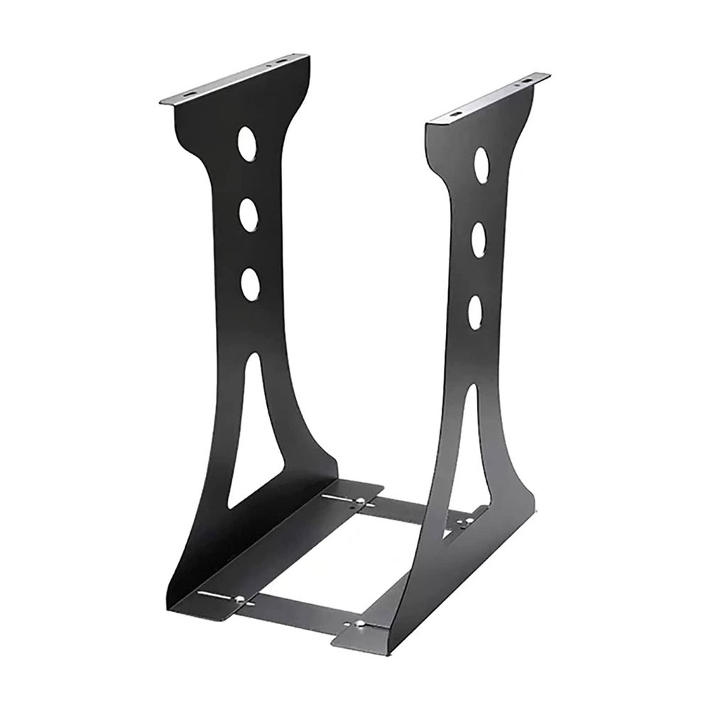 XIXIDIAN CPU Stand,CPU Holder Under Desk Mount,Under-Desk and Wall Mount PC Steel Bracket Holder, Computer Case Carrier,Adjustable (Color : Black)