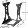 XIXIDIAN CPU Stand,CPU Holder Under Desk Mount,Under-Desk and Wall Mount PC Steel Bracket Holder, Computer Case Carrier,Adjustable (Color : Black) view 2