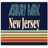 Asbury Park New Jersey 5 x 2.5-Inch Vinyl Decal Sticker Retro Design view 1