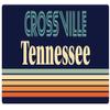 Crossville Tennessee 5 x 2.5-Inch Vinyl Decal Sticker Retro Design view 1