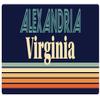 Alexandria Virginia 5 x 2.5-Inch Vinyl Decal Sticker Retro Design view 1