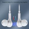 eMorevalue Earbuds Noise Cancelling Magnetic Earphone Headphones for Galaxy A14 5G / A13 5G / A13 / A23 / A12 / A51 / A52 5G / A71 / A03S (A- Black) view 3