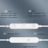 eMorevalue Earbuds Noise Cancelling Magnetic Earphone Headphones for Galaxy A14 5G / A13 5G / A13 / A23 / A12 / A51 / A52 5G / A71 / A03S (A- Black) view 4