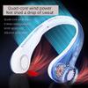 Portable Neck Fan, Hands Free Bladeless Fan, Wearable Personal Fan4000 mAh Battery Operated Wearable Personal Fan, USB Powered Desk Fan,3 Speedsfor Traveling,Sports, OfficeBlue (Color : Blue) view 4