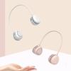 Portable Hanging Neck Fan, USB Hands Free Bladeless Fan,3 Speed Modes, Super Quiet, Strong Wind, 360 Adjustable High Flexibility Wearable Personal Fan for Home Office Outdoor Travel,Pink view 2