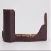 E-P7 Case, BolinUS Handmade Genuine Real Leather Half Camera Case Bag Cover for Olympus Pen E-P7 EP7 Bottom Opening Version + Hand Strap (Coffee) view 4