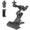JEBUTU Super Clamp Camera Clamp Mount 5.5 Magic Arm with 1/4" Thread, Articulating Friction Arm Tripod Camera Mount for DSLR Camera, Video Light view 1