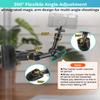 JEBUTU Super Clamp Camera Clamp Mount 5.5 Magic Arm with 1/4" Thread, Articulating Friction Arm Tripod Camera Mount for DSLR Camera, Video Light view 3