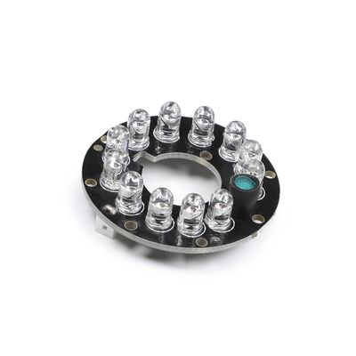 Bettomshin 1Pcs OD 1.5 Inch IR Infrared Illuminator Board, 60 Degree Round Plate Bulb for CCTV Security Cameras Monitoring Night Vision