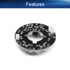 Bettomshin 1Pcs OD 1.5 Inch IR Infrared Illuminator Board, 80 Degree Round Plate Bulb for CCTV Security Cameras Monitoring Night Vision view 4