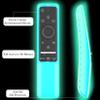 2 Pack Remote Case Glow in The Dark Compatible with Samsung Smart TV Remote Controller BN59 Series, Silicone Cover Protector Shockproof Anti-Slip Remote Skin Sleeve (Glow Purple and Sky) view 4