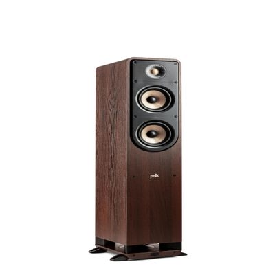Polk Signature Elite ES50 Tower Speaker - Hi-Res Audio Certified, Dolby Atmos Speaker & DTS:X Compatible, 1" Tweeter & (2) 5.25" Woofers, Power Port Technology for Effortless Bass, Contemporary Walnut