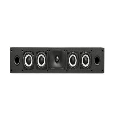 Polk Monitor XT35 Slim Center Channel Speaker - Hi-Res Audio Certified, Dolby Atmos & DTS:X Compatible, 1" Terylene Tweeter & Four 3" Dynamically Balanced Woofers, Wall-Mountable, Midnight Black