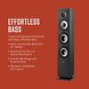 Polk Monitor XT60 Tower Speaker - Hi-Res Audio Certified, Dolby Atmos, DTS:X & Auro 3D Compatible, 1" Tweeter, 6.5" Dynamically Balanced Woofer, (2) 6.5" Passive Radiators (Single, Midnight Black) view 2