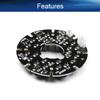 Bettomshin 1Pcs OD 1.7 Inch 24 LED IR Infrared Illuminator Board, 90 Degree Round Plate Bulb for CCTV Security Cameras Monitoring Night Vision Black view 4