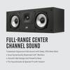 Polk Monitor XT30 Compact Center Channel Speaker - Hi-Res Audio Certified, Dolby Atmos & DTS:X Compatible, 1" Terylene Tweeter & Dual 5.25" Dynamically Balanced Woofer, Midnight Black view 2