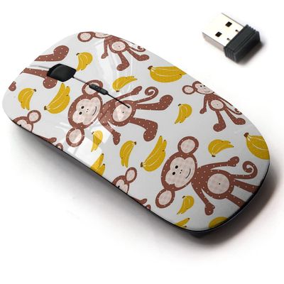 2.4G Wireless Mouse with Cute Pattern Design for All Laptops and Desktops with Nano Receiver - Cute Money