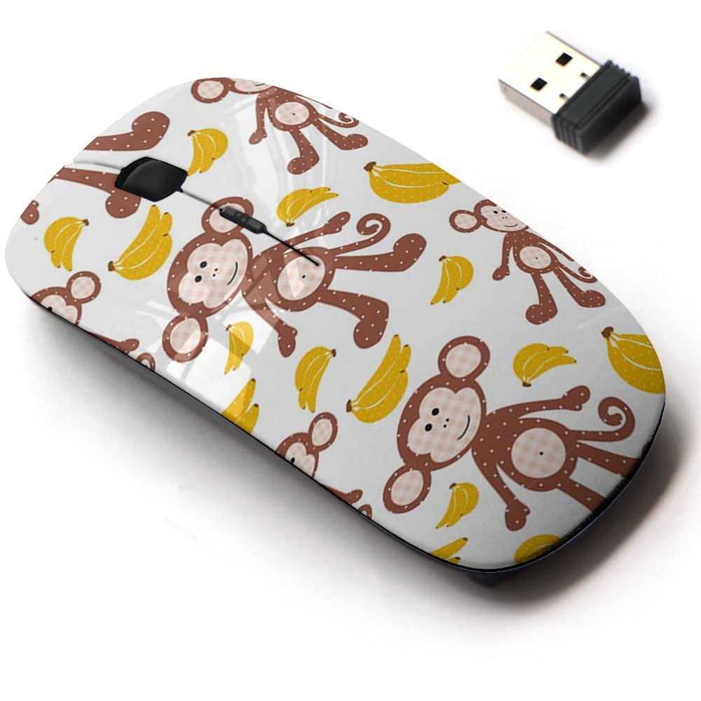 2.4G Wireless Mouse with Cute Pattern Design for All Laptops and Desktops with Nano Receiver - Cute Money